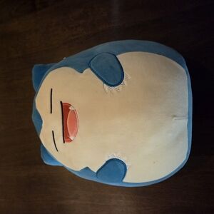 ❌️ SOLD ❌️ Pokemon Snorlax Blue and Cream Plush Stuffed-animal Toy